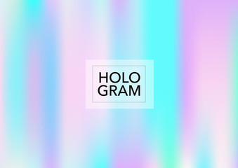 Magic Hologram Lights Vector Background. Soft Trendy Tender Pearlescent Rainbow Overlay. Rainbow Holographic Princess, Fairytale, Cute Girlie Paper. Unicorn Fairy Tale Rainbow Glitch Hologram Gradient