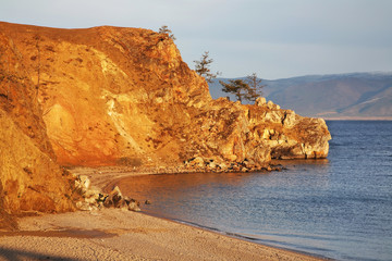 Landscape near Khuzhir. Olkhonsky district. Irkutsk oblast. Russia