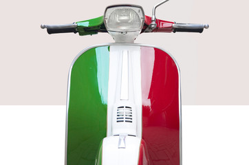 scooter italiano vintage tricolore