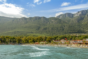 Mugla, Turkey, 24 May 2012: Gokova Bay, Akyaka Beach