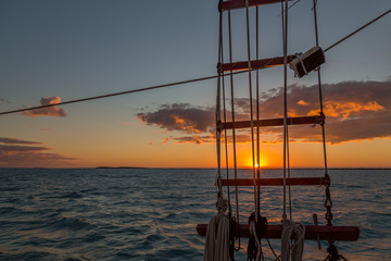 Sailing in the Keys Waiting for Sunset