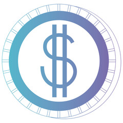 coin money isolated icon vector illustration design