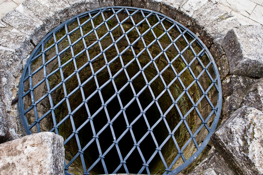 Special hole in the ground that leads to the tunnel under the castle.