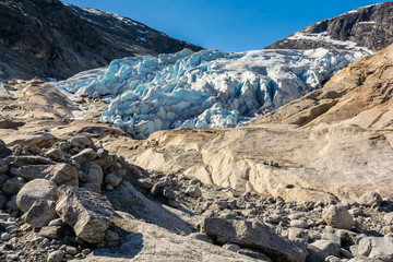 Nigardsbreen glacier background