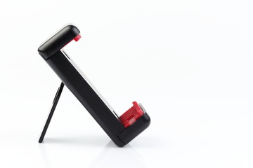 Universal Smartphone Clamp. Cell phone holders. Mobile phone Clamp. isolated on white background.