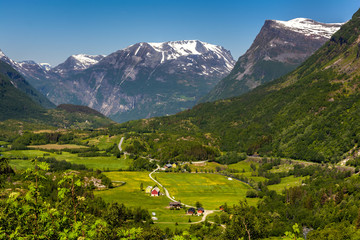 Norwegian green valley