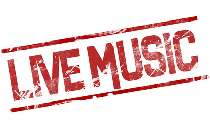 Live music word between red line © tang90246