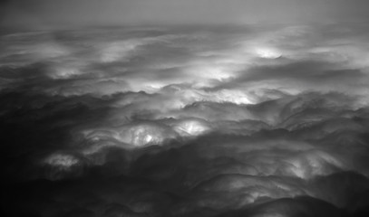 clouds like abstract black and white