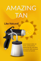 Vector tan spray machine design concept