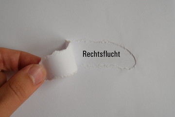 Rechtsflucht