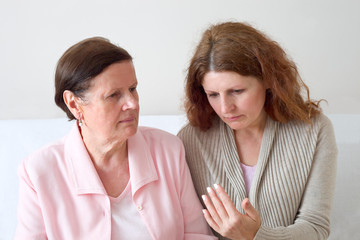 Senior Mutter und ihre Tochter