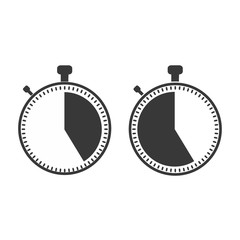The 25 seconds, minutes stopwatch icon