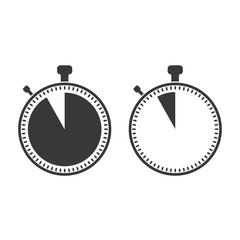 The 55 seconds, minutes stopwatch icon
