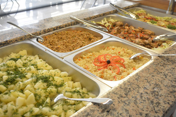 Smorgasbord in restaurant