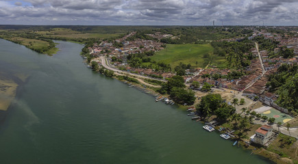 Fototapeta premium Aerial image of Penedo, Alagoas