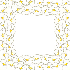 Obraz premium White Lily of the Valley Border