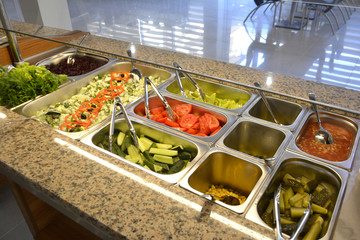 Smorgasbord in restaurant
