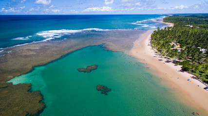 Aerial view Taipu de Fora, Bahia, Brazil