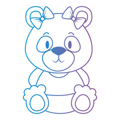 cute and adorable bear teddy female character