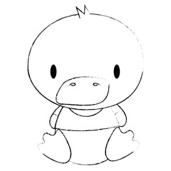 Fototapeta premium cute and adorable duck character