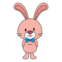 cute and adorable rabbit character