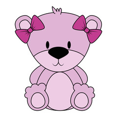 cute and adorable bear teddy female character