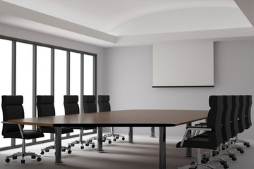 Empty room interior 3d rendering