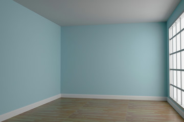 Empty room interior 3d rendering