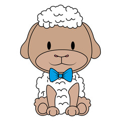 cute and adorable sheep character