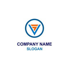 SV letter initial logo.