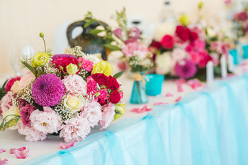 Fresh flower decoration for a special event