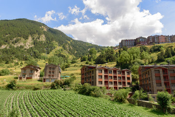 Fototapeta na wymiar Cityscape of Canillo, Andorra