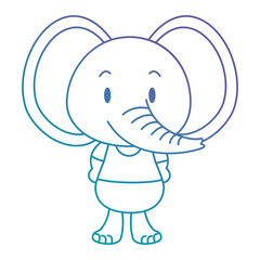 cute and adorable elephant character
