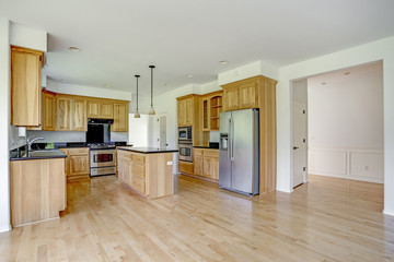 Spacious kitchen room with tons of storage.