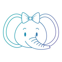 cute and adorable elephant character