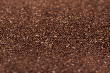 Ground coffee as abstract background.