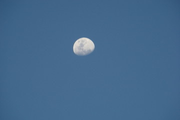 céu, lua, azul