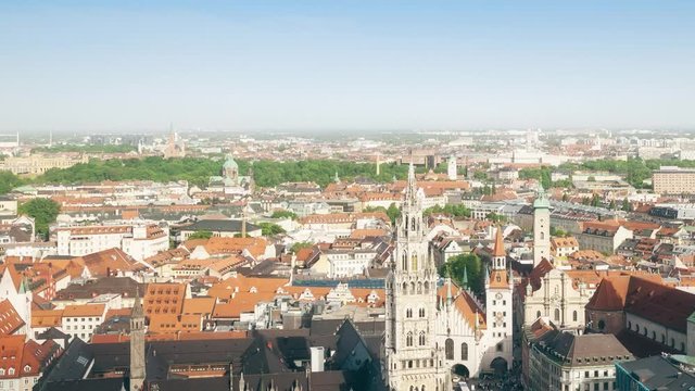 Panoramic view of Munich cityscape at daytime