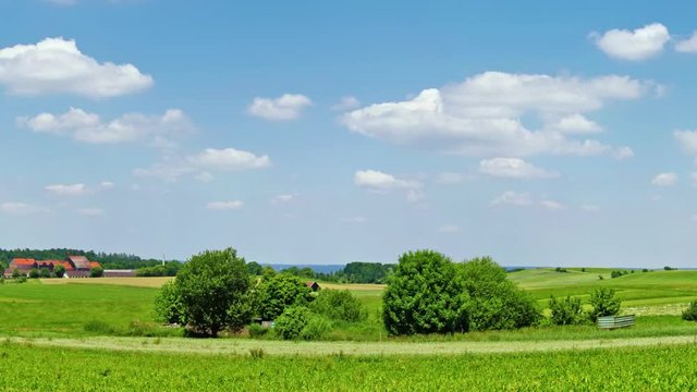 Panoramic view of Andechs at daytime
