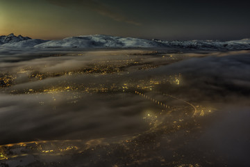 Tromso city lights