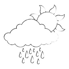 summer sun with rain
