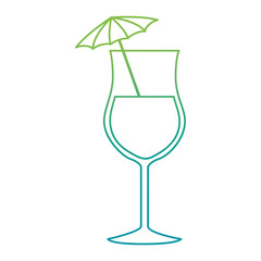 tropical cocktail cup icon vector illustration design