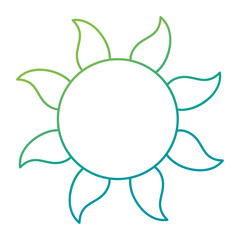 summer sun isolated icon vector illustration design