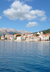 Urlaubsort Baska auf der Insel Krk an der Adria,Kvarner Bucht,Kroatien