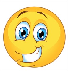happy emoticon cartoon. vector