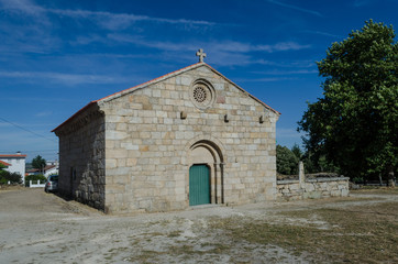 Fototapeta na wymiar Iglesia románica de Póvoa do Mileu, Guarda. Portugal