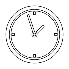 time clock watch ivon vector illustration design