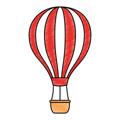 balloon air hot icon vector illustration design