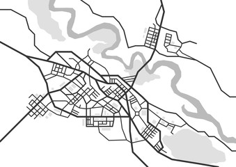 Vector city map