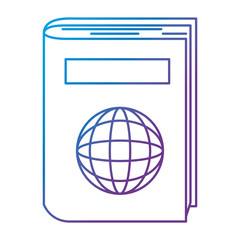 passport document isolated icon vector illustration design